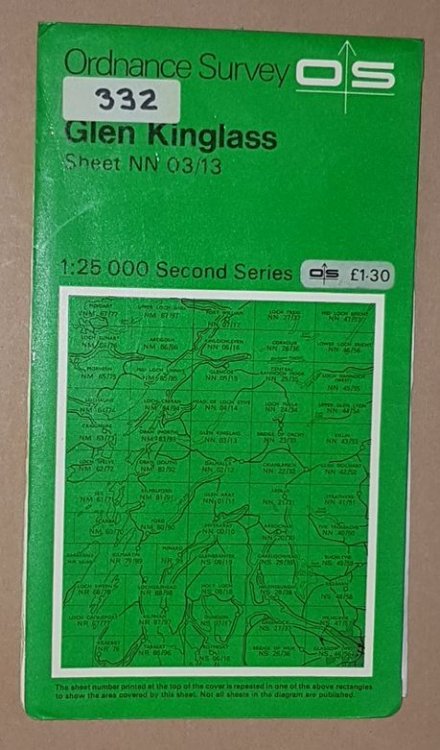 Glen Kinglass. 1:25000 Second Series Map Sheet NN 03/13
