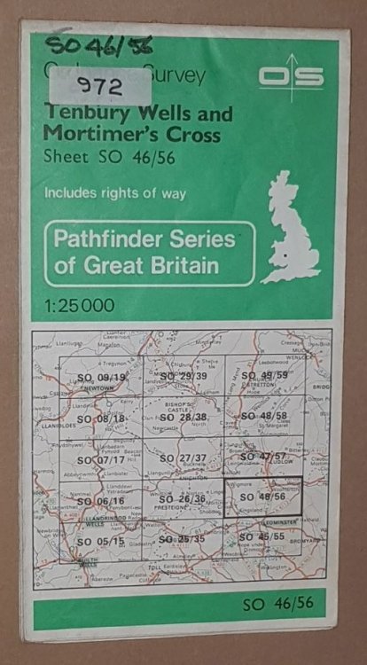 Tenbury Wells and Mortimer's Cross. 1:25000 Pathfinder Map Sheet SO 46/56