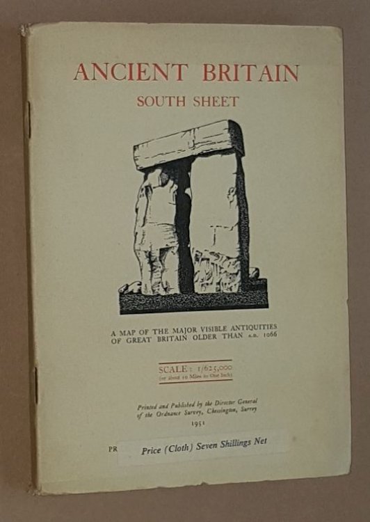 Ancient Britain South Sheet (Sheet 2): a map of the major visible antiquities of Great Britain older than A.D. 1066. 1:625000