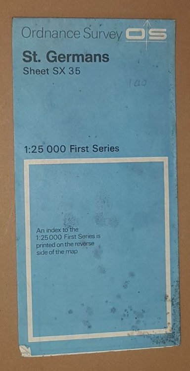 St Germans. 1:25000 First Series Map Sheet SX 35