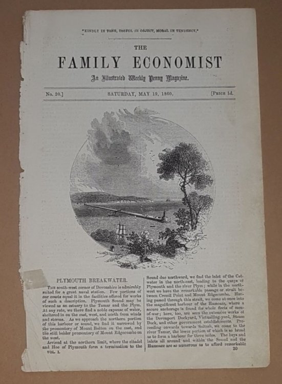 Plymouth Breakwater: from The Family Economist No.20, Saturday, May 19, 1860