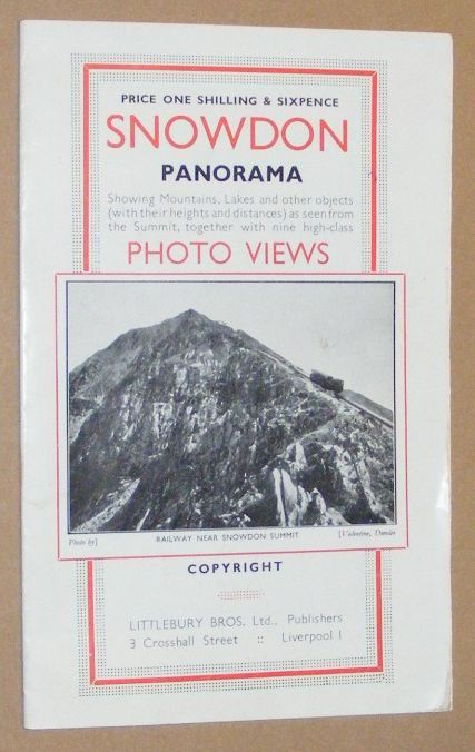 Snowdon Panorama showing mountains, lakes and other objects . as seen from the summit, together with nine high-class photo views