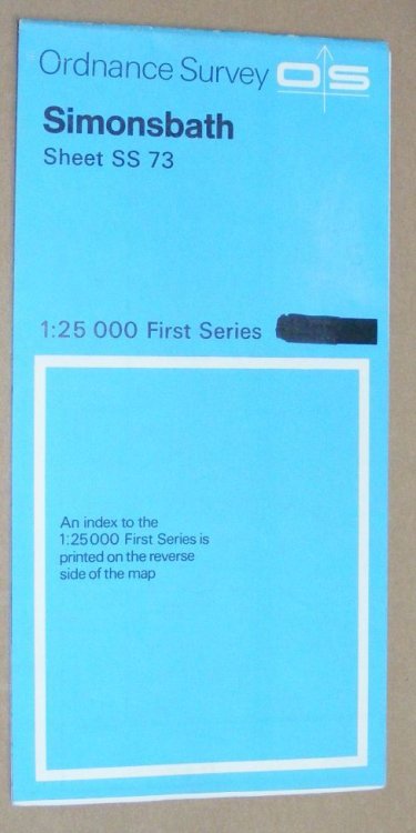 Simonsbath. 1:25000 First Series Map Sheet SS 73