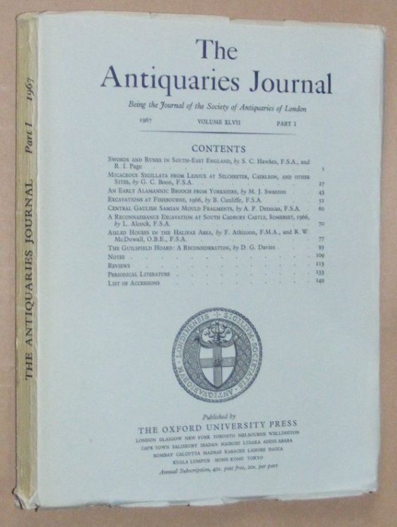 The Antiquaries Journal 1967, Vol. XLVII Part I