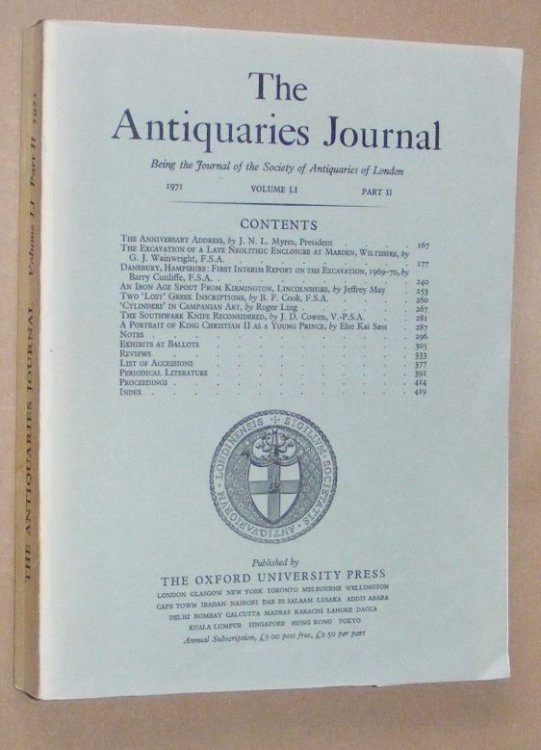 The Antiquaries Journal 1971, Vol. LI Part II