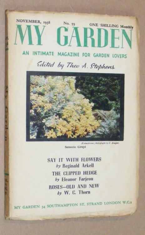 My Garden: an Intimate Magazine for Garden Lovers. No.59 November 1938