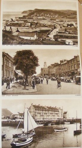 Photogravure 6 View Letter Card of Bridport & West Bay No.1