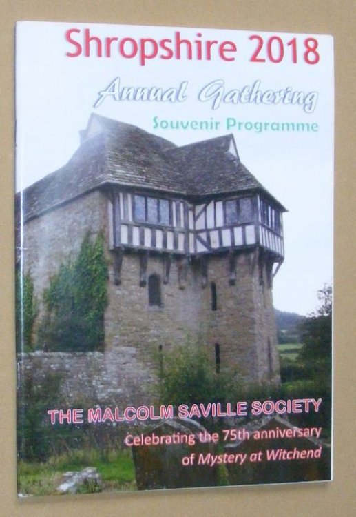The Malcolm Saville Society Annual Gathering Shropshire, 2018, Souvenir Programme