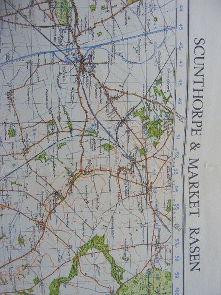 Scunthorpe & Market Rasen. Sheet 39, One-Inch Map Second War Revision 1940