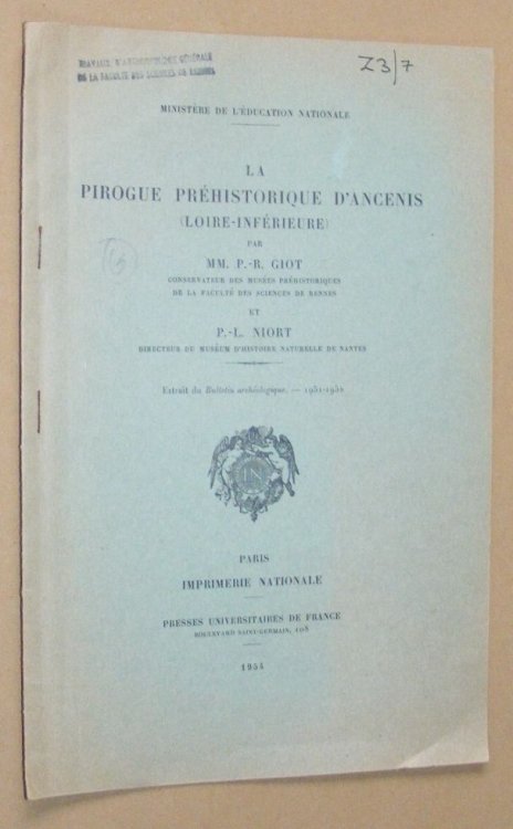 La Pirogue Prhistorique d'Ancenis (Loire-Infrieure)