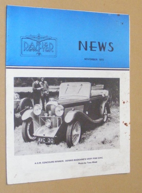 The Rapier Register News, November 1972