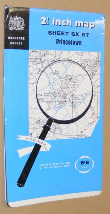 Princetown. 1:25000 First Series Map Sheet SX 57