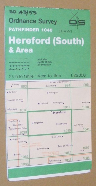 Hereford (South) & Area. 1:25000 Pathfinder 1040 (Sheet SO 43/53)