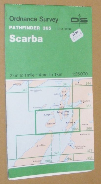 Scarba. 1:25000 Pathfinder 365 (Sheet NM 60/70)