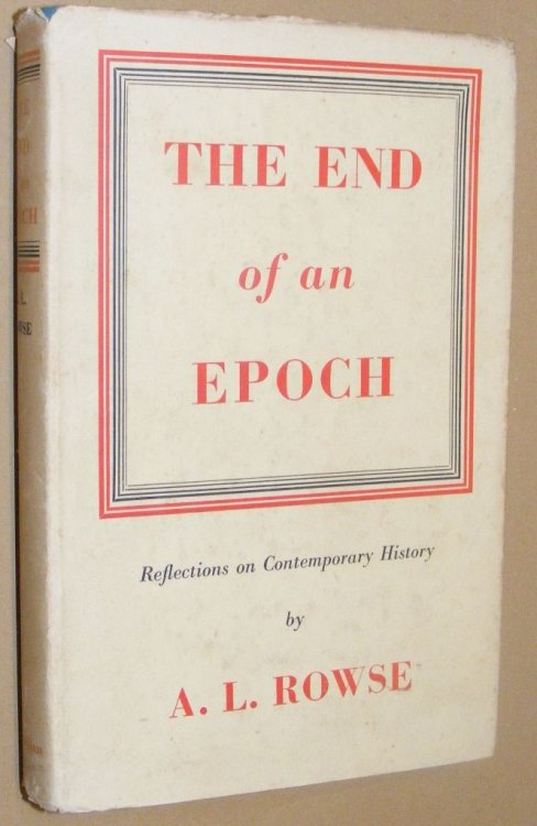 The End of an Epoch: reflections on contemporary history