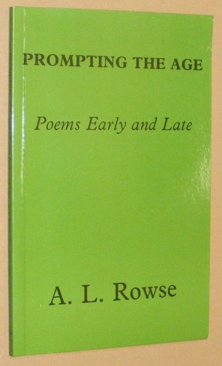 Prompting the Age: poems early and late