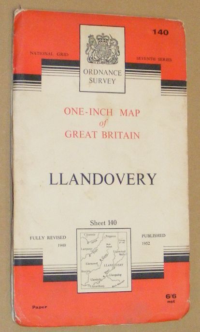 Llandovery. Sheet 140 One-inch Map of Great Britain. 1:63360 Seventh Series