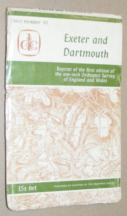Exeter and Dartmouth. Sheet 91, reprint of the first edition of the one-inch Ordnance Survey of England and Wales
