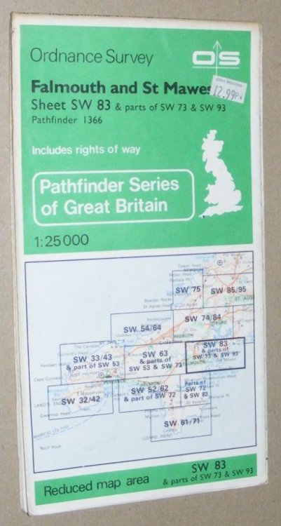 Falmouth and St Mawes. 1:25000 Pathfinder Maps Sheet SW 83 & parts of SW 71 & SW 93