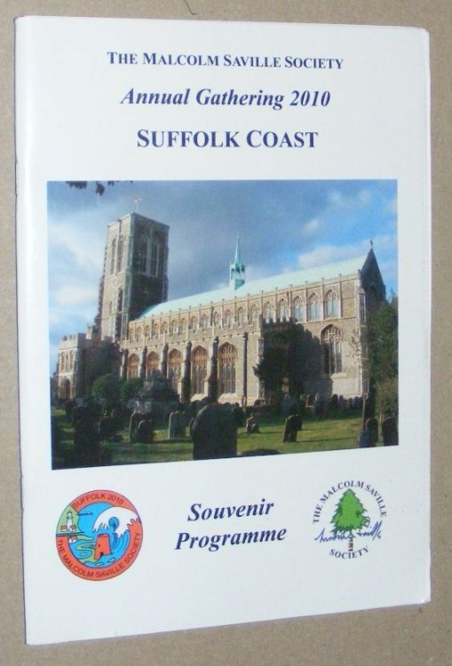 The Malcolm Saville Society Annual Gathering 2010, Suffolk Coast, Souvenir Programme
