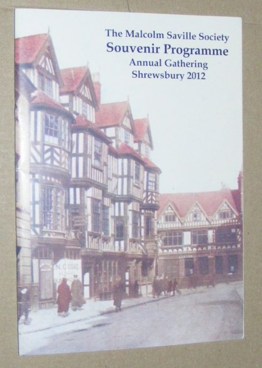 The Malcolm Saville Society Annual Gathering, Shrewsbury 2012, Souvenir Programme