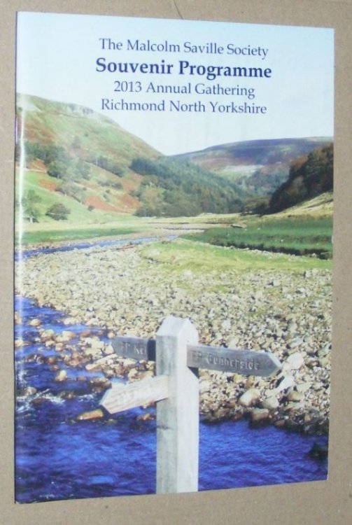 The Malcolm Saville Society 2013 Annual Gathering, Richmond, North Yorkshire, Souvenir Programme