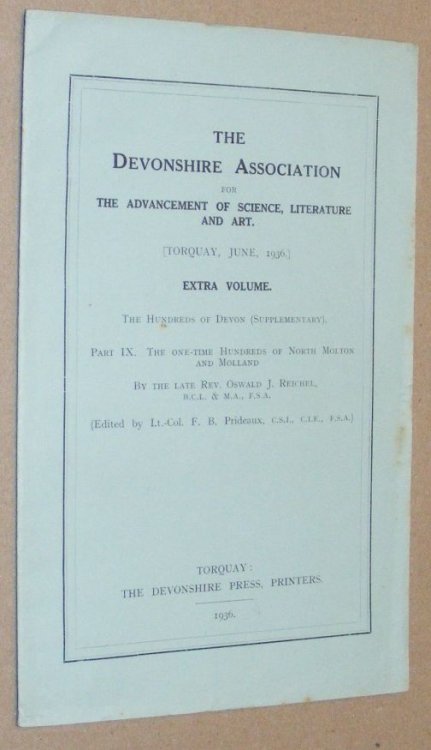 The One-time Hundreds of North Molton and Molland (The Hundreds of Devon (Supplementary) Part IX) (Extra Volume)