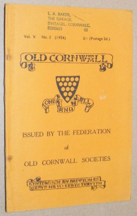 Image for Old Cornwall vol.V, no.5, 1954 Old Cornwall vol.V, no.5, 1954