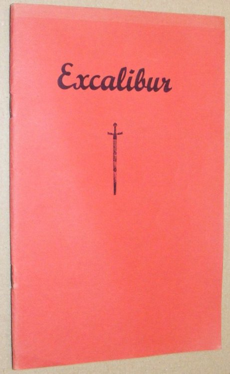 Excalibur no.1, October, 1929: Chronicle of the Fellowship of the Round Table