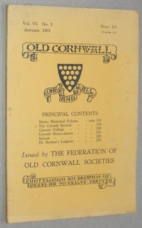 Old Cornwall vol.VI, no.5, Autumn 1963