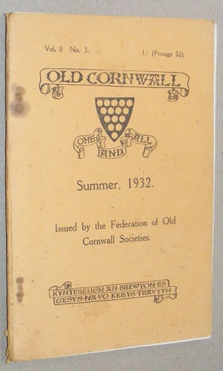 Old Cornwall vol.II, no.3, Summer 1932
