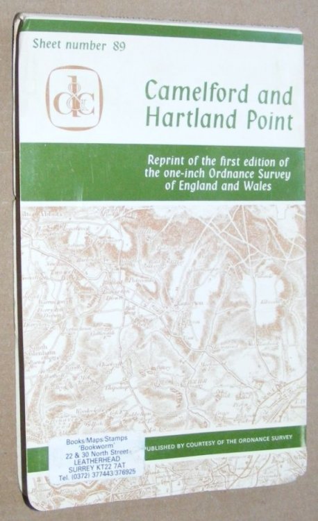 Camelford & Bude. Sheet 89, reprint of the first edition of the one-inch Ordnance Survey of England and Wales