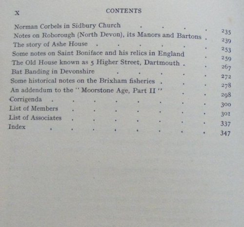 Report and Transactions of the Devonshire Association for the Advancement of Science, Literature and Art Volume LXXXIII [83], Brixham 1951
