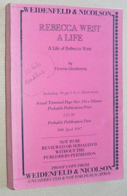 Rebecca West: a life. A life of Rebecca West