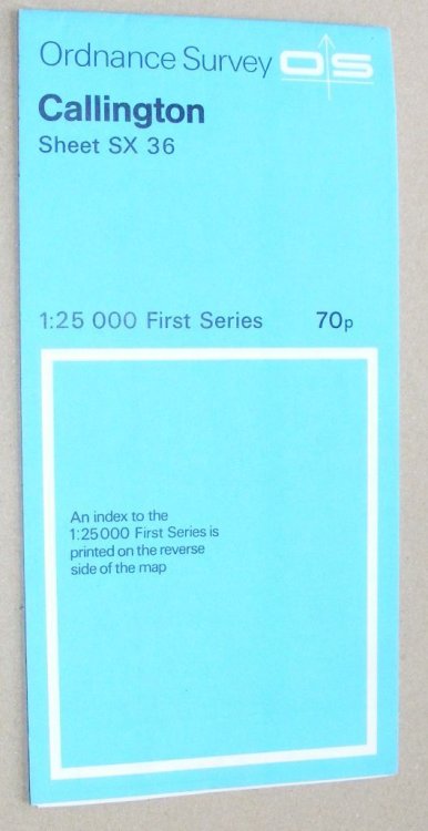 Callington. 1:25000 First Series Map Sheet SX 36