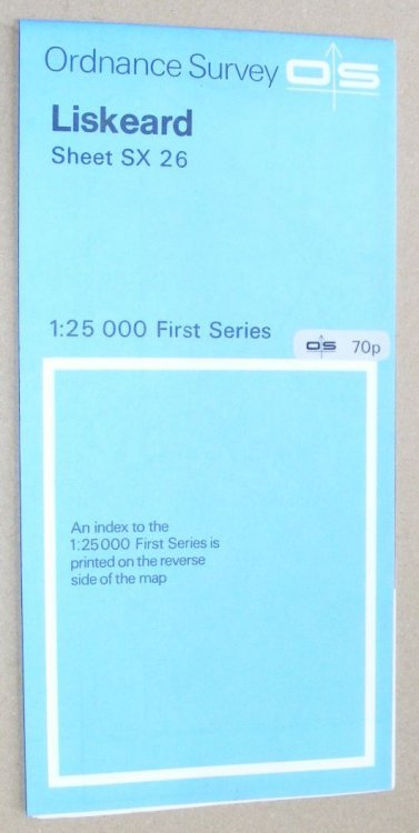 Liskeard. 1:25000 First Series Map Sheet SX 26