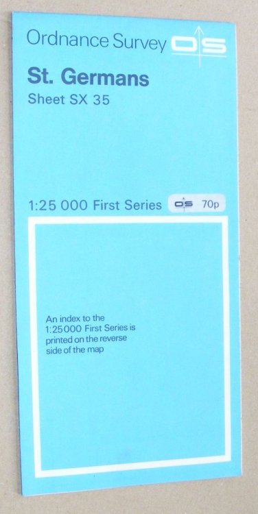 St Germans. 1:25000 First Series Map Sheet SX 35