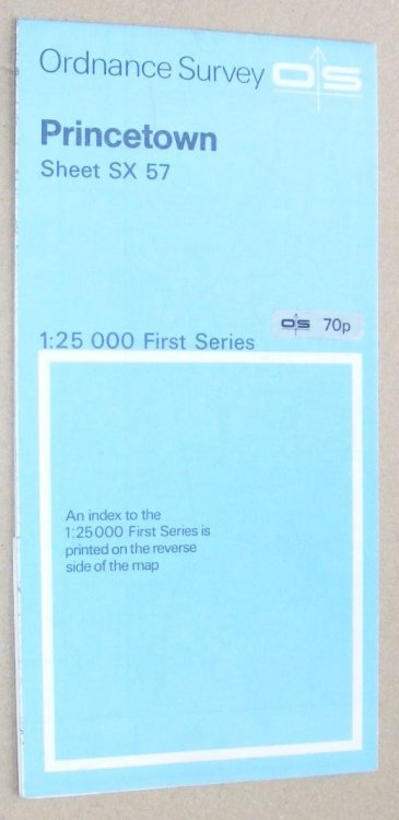 Princetown. 1:25000 First Series Map Sheet SX 57