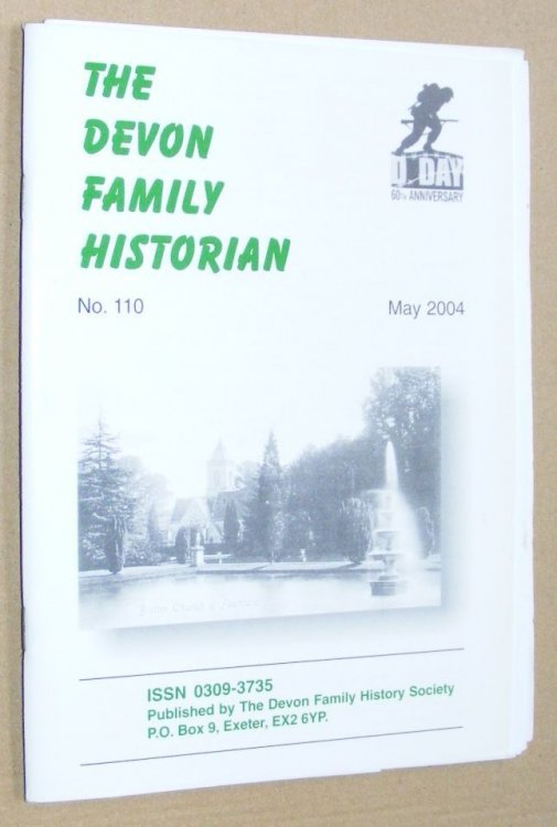 The Devon Family Historian No. 110, May 2004