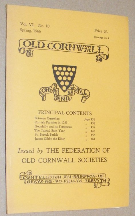 Old Cornwall vol.VI, no.10, Spring 1966