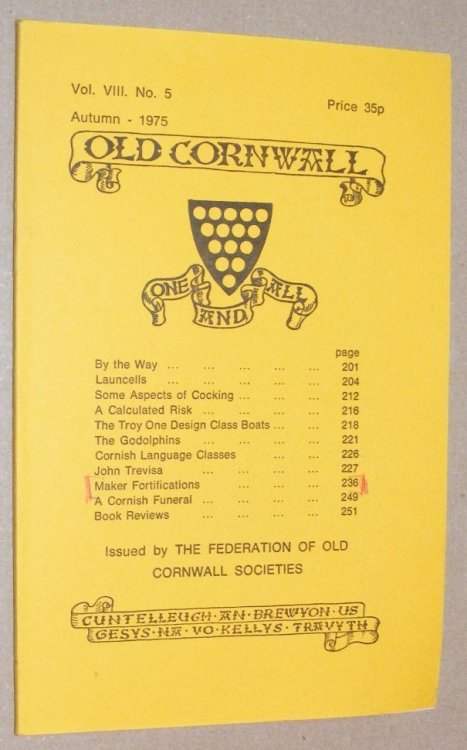 Old Cornwall vol.VIII, no.5, Autumn 1975