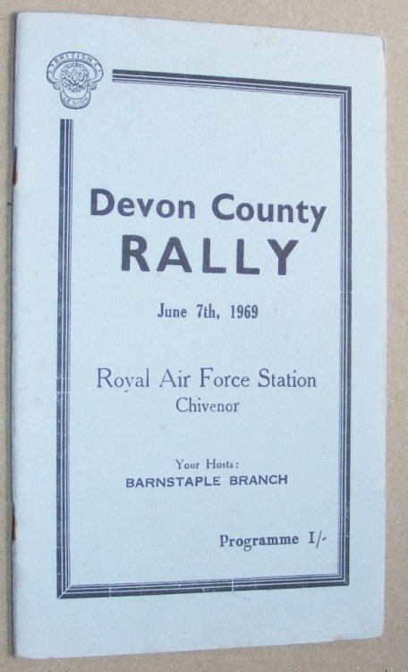 Devon County Rally June 7th, 1969. Royal Air Force Station, Chivenor