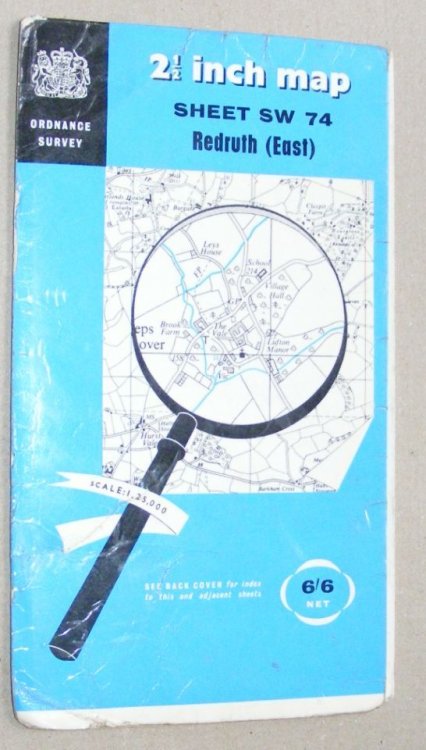 Redruth (East). 1:25000 First Series Map Sheet SW 74