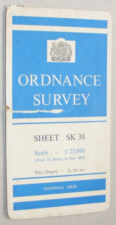 Sheffield. 1:25000 First Series Map Sheet SK 38