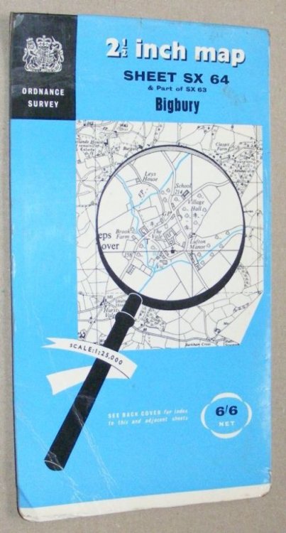 Bigbury. 1:25000 First Series Map Sheet SX 64 & Part of SX 63