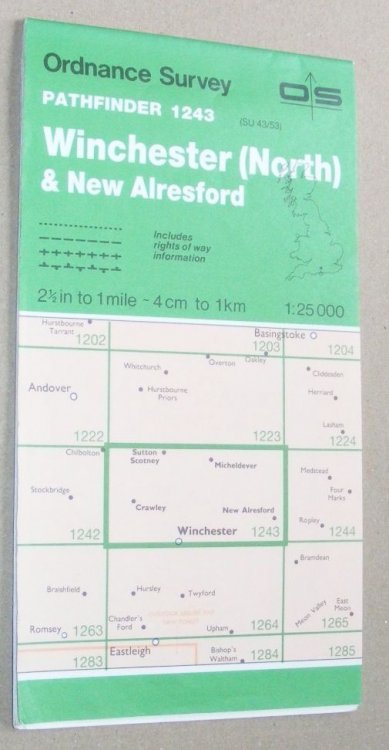Winchester (North) & New Alresford. 1:25000 Pathfinder Map Sheet 1243 (SU 43/53)