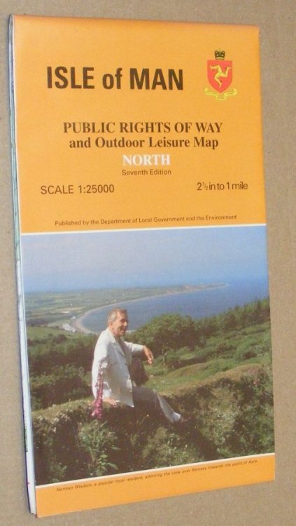 Isle of Man Public Rights of Way and Outdoor Leisure Map, 1:25000 [North and South sheets]. Seventh edition