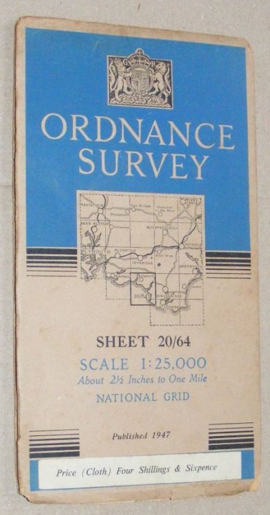 [Bigbury]. 1:25000 First Series Map Sheet 20/64 [SX 64 and part of SX 63]