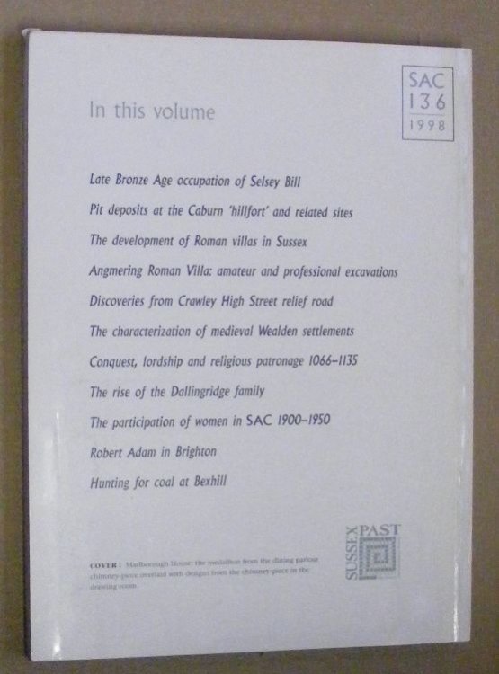 Sussex Archaeological Collections Volume 136, 1998