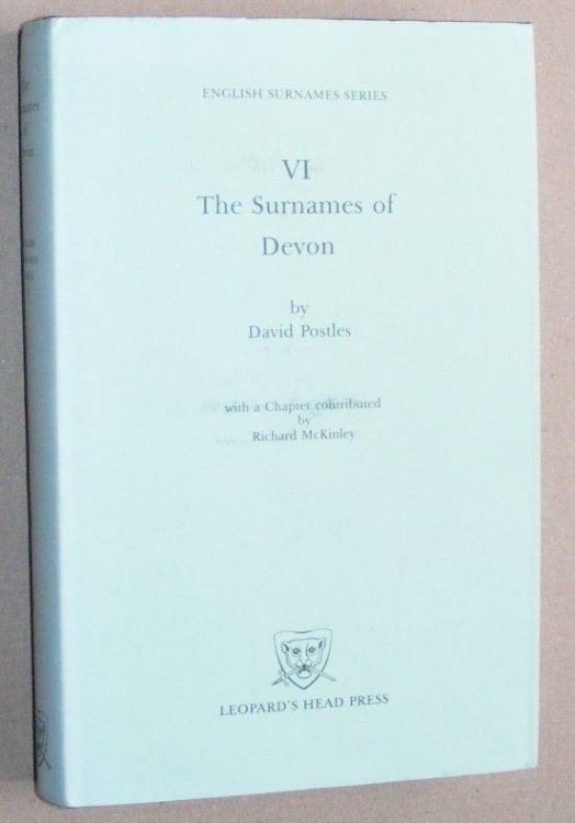 The Surnames of Devon (English Surnames Series VI)